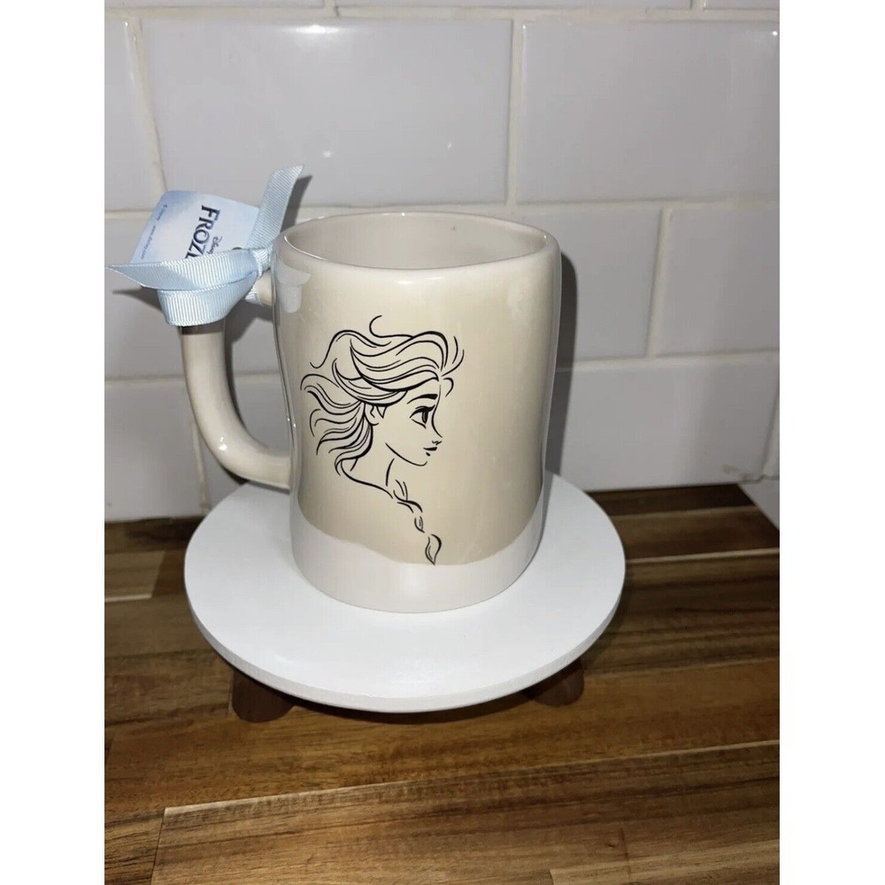 Rae Dunn Disney Frozen  "LET IT GO" Iridescent Double Sided Elsa Mug Coffee Tea
